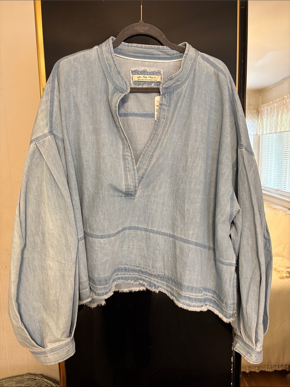 Free People denim shirt